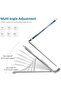 Gradually Adjustable Metal Laptop Stand for Macbook/Notebook Foldable Lightweight Non-Slip Tablet Holder - 5