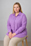 Women's Plus Size Comfortable Shirt - Lilac - 3