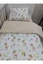 Cotton Baby Kids Bedding Set 70x110 Karaca Brown for Park Crib - 4
