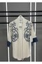Women's Linen Sleeves Garbi Detailed Embroidered Cardigan New Season - 6