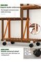 FFD Windmill Wooden Multi-functional Fleshy Flower Plant Display Stand Storage Rack - 7