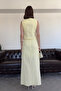 Yellow Brit Detailed Vest Skirt Suit - 8749 - 7