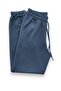 Women's Navy Blue Cotton Pocketed High Quality Elastic Leg Sweatpants - 5