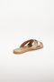 Women's Gold Daily Cross Strap Soft Slippers Summer Comfortable Stylish Lightweight Beach Sea Pool Travel Slippers - 6