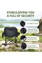 Portable Adjustable Camping Chair for Adults,Compact Folding Moon Chair with Carry Bag - 2