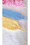 Hand Knitted 2-Pack Bath Towel Bath Scrub Blue Yellow Fiber Fb Mother Father Child - 6