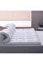 Supersoft Mattress Topper , Twin Size 140x200+5cm , White - 5