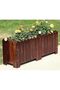 FFD 80x20.5x25cm Vintage Wood Flower Pot for Indoor & Outdoor Gardening - Rectangular Raised Garden - 8
