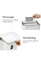 Hanging Trash Can with Lid Wall-Mounted 2.4 Gallon Kitchen Garbage Bin for Counter Top - 8