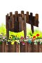 FFD 30x120cm Wooden Fence Garden Edging Border Panels Interlocking Border Wooden Garden Edging - 2