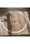 FFD Handwoven Round Jute Rug with White Tassels - Eco-Friendly Boho Chic Area Mat for Living 80cm - 7