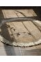 FFD Handwoven Round Jute Rug with White Tassels - Eco-Friendly Boho Chic Area Mat for Living 80cm - 8