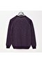 Men's Polo Collar Long Sleeve Slim Sweatshirt - 180780 - Plum - 3
