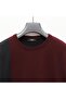 Men's Knitwear Long Sleeve Slim Sweater - 189057 - Dark Burgundy - 2