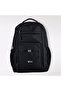 Unisex Multi-Pocket Black Backpack with Laptop Compartment