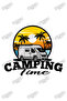 Camping Time 100×85 cm Sticker Caravan Sticker Covering Sea View - 2