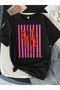 Women's Printed T-Shirt - Colorful Lobster and Stripe Pattern |   Fun and Modern Summer Fashion - 3