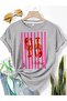 Women's Printed T-Shirt - Colorful Lobster and Stripe Pattern |   Fun and Modern Summer Fashion