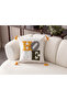 Comfort Series Punch Embroidered Linen Throw Pillow Cover 43X43 cm - 2
