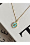 Blue Rose Vintage Retro Gold Steel Necklace
