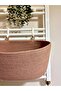 Natural Wicker Hanging Basket – Bathroom & Kitchen Honeycomb Towel Rack Organizer (Including Hanger) - 5