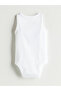 Crew Neck Basic Baby Boy Snap Bodysuit - 6