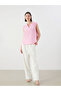 Pink Ruffled Collar Blouse - 2