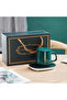 Lucky Portable Coffee Cup Warmer Heater Set Heat Heating Cup Pad Ceramics Mug Thermostatic Electric - 3