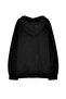 Cec Written Sweatshirt Zippered Cardigan - Black Printed Oversize Pocket Winter Hoodie - 3