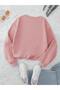 Teddy Bear Printed Fleece Crew Neck Thick Sweatshirt 3 Thread - 2