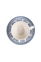 Plethora Grey-Rim 240 ml Porcelain Coffee Cup & Saucer Set (Grey & Blue, Set Of 4) - 2