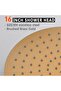 BSTIIU Gold Rain Shower Head, 16 Inch High Pressure Shower Head, 304 Stainless Steel Ceiling Mount E - 3