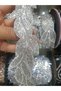 Iron-On Leaf Model Silver Color Decorative Strip Applique Hobby - 6