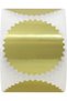 Gold Colored Cold Stamp Sticker - Tear-Free Elegant Shiny Seal Label (Set of 200) - 4