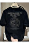 Unisex and I Change to Cease to Exist Printed Oversize Crew Neck T-Shirt