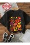 Unisex Tomatoes Printed Oversize Crew Neck T-Shirt