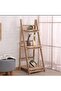 FFD 3-Tier Wooden Ladder Plant Stand – Foldable Indoor Shelf for Flowers, Books & Decor - 4