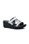 Zenne 4805 Banded High Daily Slippers Platinum