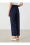 Elastic Waist Textured Women's Trousers - 4