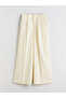 Nevavm Women's Pleated Trousers with Linen Blend with a Difference - 5