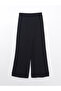 Loose Fit Women's Trousers with Elastic Waist (S5) - 7