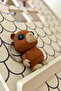 Beaver Moving Bag Ornament / Keychain - 2 Pieces - 3