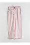 Lcwaikiki classic lilac elastic waist textured women's pants - 2