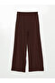 Wide Leg Women's Trousers with Elastic Waist - 7