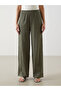 Elastic Waist Textured Women's Trousers - 2