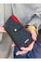 Women's Red Multi-Eye Wallet with Coin and Card Compartments