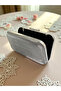 Anthracite Gray Platinum Color Laser Snake Pattern Evening Dress Bag Night Wedding Wedding Engagement Graduation Portfolio - 6
