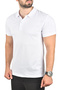White Plus Size Polo Collar T-Shirt Breathable Cotton Fabric Oversized Men's T-Shirt 2504349 - 2