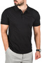 Black Large Size Polo Collar T-Shirt Breathable Cotton Fabric Oversized Men's T-Shirt 2504349 - 4