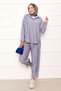 Comfortable Fit Shalwar Pants Suit Gray - 6